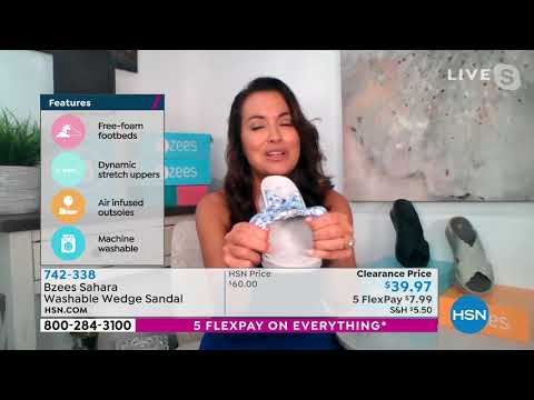 Bzees Sahara Washable Wedge Sandal