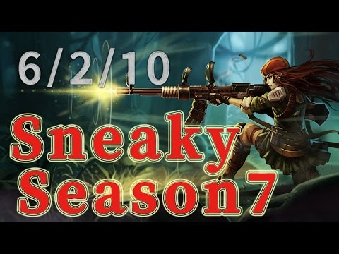C9 Sneaky Caitlyn ADC vs Draven Patch 7.9