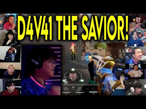 Valorant Streamers Reacts To PRX D4v41 UNREAL 1v4 CLUTCH Against DFM In VCT