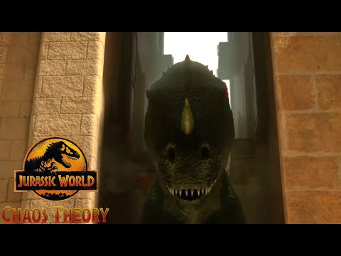 The Grey Ceratosaurus Vs Allosaurus (Battle At Big Rock) Jurassic World Chaos Theory Season 3 Fight!