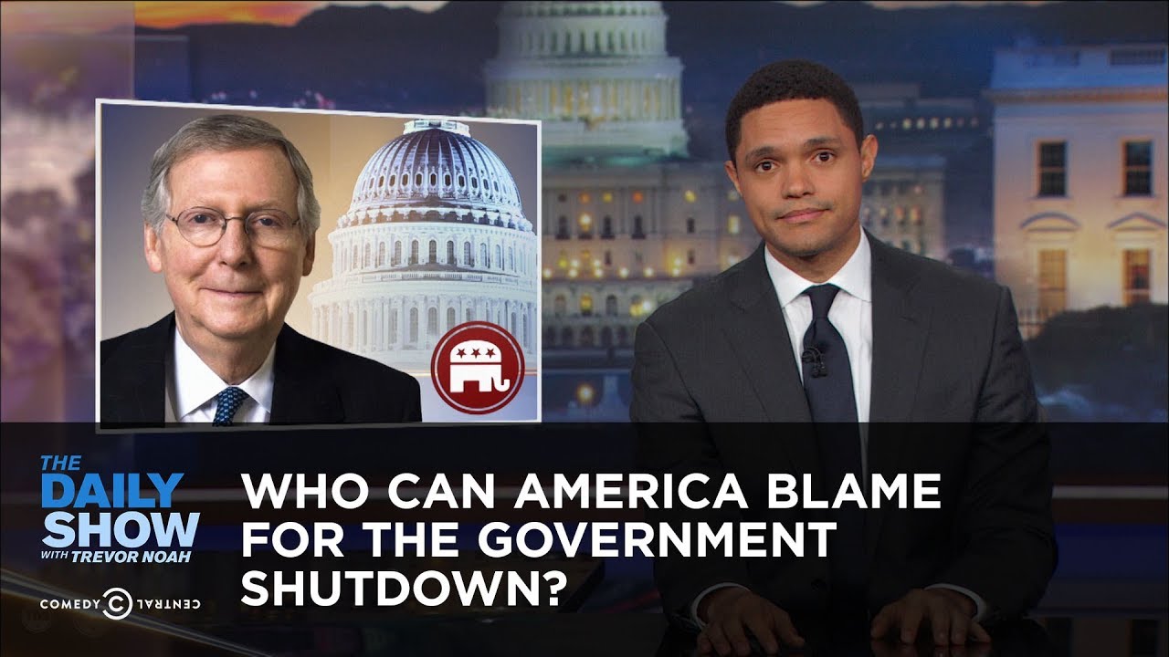 Who Can America Blame for the Government Shutdown?: The Daily Show - YouTube