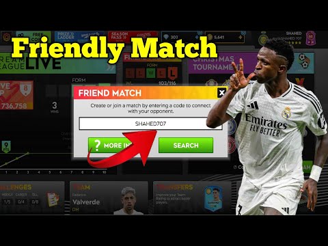How to play friendly matche in Dls 25 || Play Dls 25 with friends ||