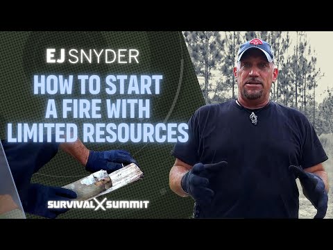 How to start a fire with limited resources