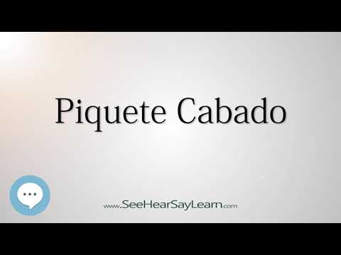 Piquete Cabado (How to Pronounce Cities of the World)💬⭐🌍✅