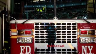 FDNY ENGINE 62 & NEW FDNY LADDER 32 AT THE WHITE PLAINS AVE. & GUN HILL RD. FIREHOUSE IN THE BRONX.