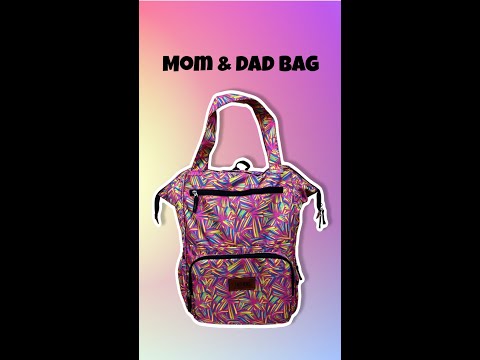 Diaper bag - pink (mom and dad bag