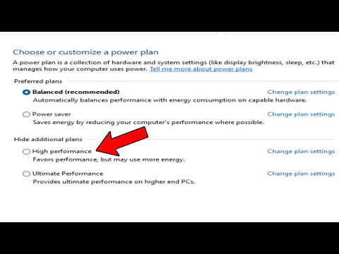 How To Enable Missing High Performance Plan Performance Power Plan In Windows 11