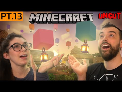 Covering our Village in "Paper Lanterns" (Minecraft S2 pt.13 uncut)