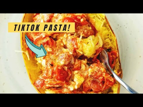 Baked Feta Pasta with Spaghetti Squash