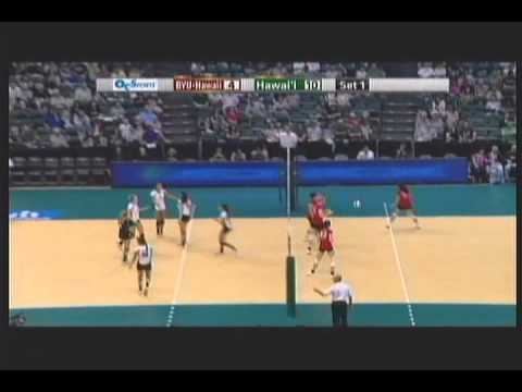 Rainbow Wahine Volleyball 2012 - #7 Hawaii Vs BYU-Hawaii (Part 1 of 5)