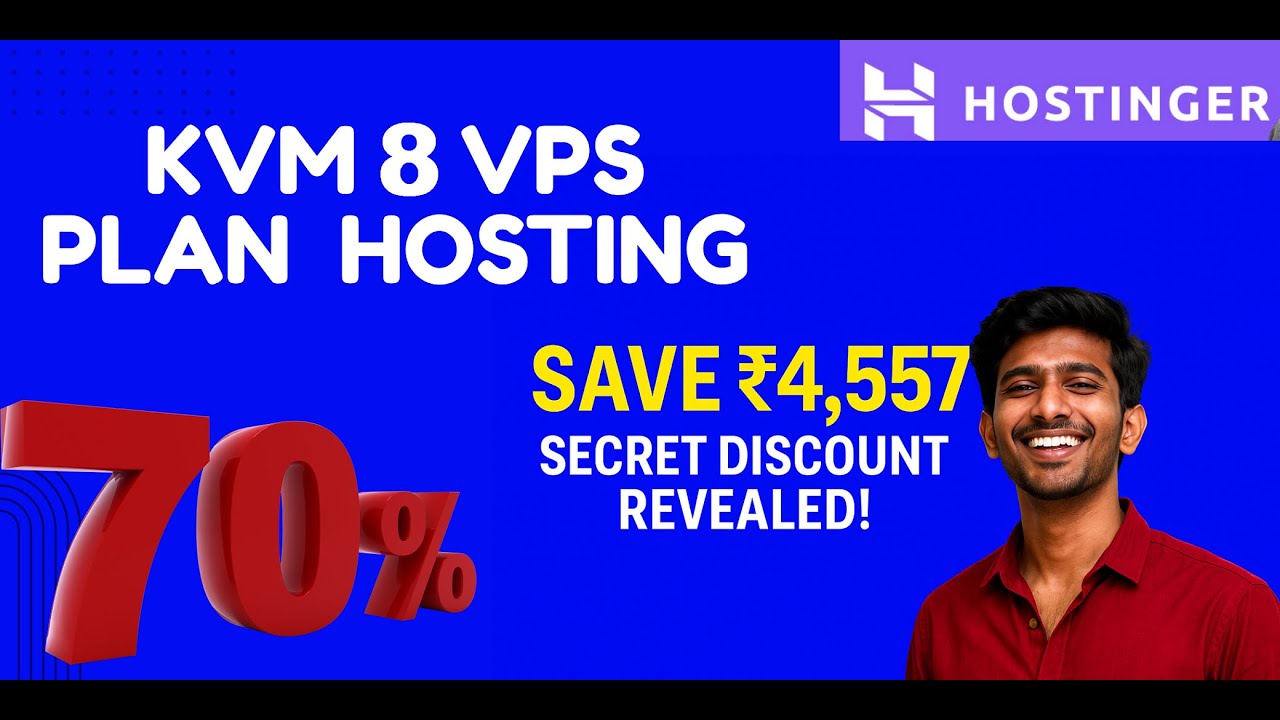 Hostinger KVM 8 VPS Coupon Code | Save ₹4,557 | Exclusive Discount