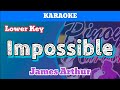 Impossible by James Arthur (Karaoke : Lower Key)