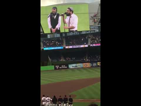 8th Day sings national anthem Mets @Marlins 4/13/17