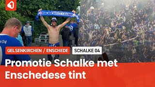Schalke stadion ontploft na promotie: Enschedese fans zijn getuige
