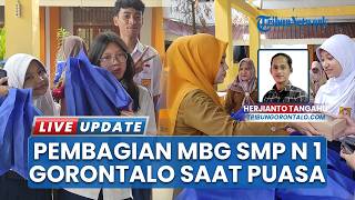 Antusias 1.109 Siswa Terima MBG di SMP N 1 Kota Gorontalo saat Ramadhan, Terima Menu Kering Variatif
