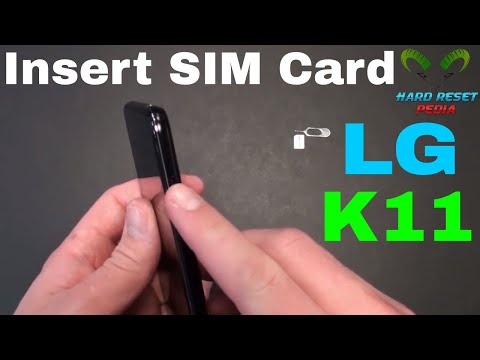 LG K11 Insert The SIM Card