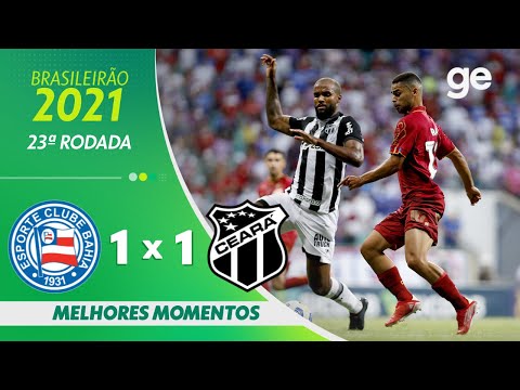 Gols e lances de Bahia x Ceará