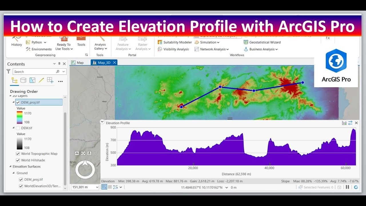 How To Create Elevation Profile In ArcGIS Pro