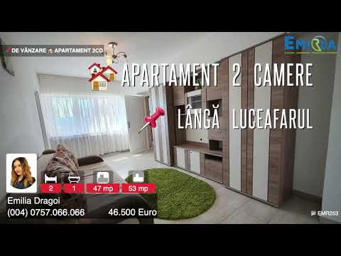 Vânzare apartament 2 camere Bacau ultracentral. Mobilat complet | EMIRRA Imobiliare EMR253 emirra.ro