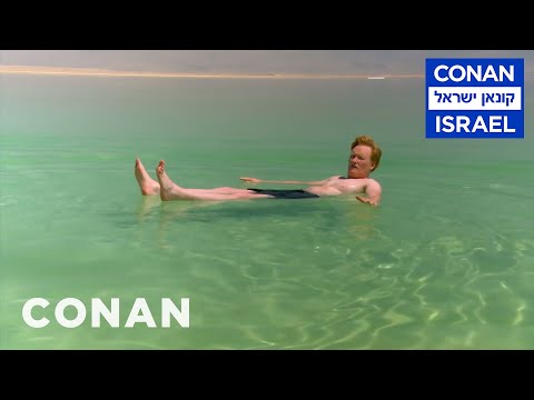 Conan Floats In The Dead Sea | CONAN on TBS