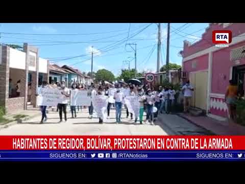 Habitantes de Regidor, Bolivar, protestaron en contra de la armada