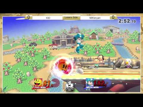 Smash 4: A1SS - MiKenyan (Megaman) vs KID (Pacman, Greninja)