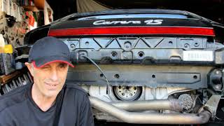 Porsche 997 2 Spark Plug and Coil change with bumper and muffler removal