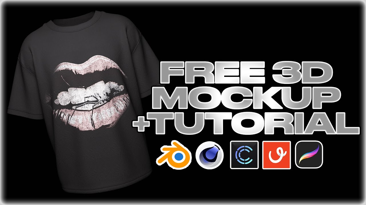 FREE 3D T Shirt Mockup + Tutorial