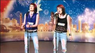 Phuzion Twins -  Whole Lotta Love - Australia&#39;s Got Talent 2012 audition 8 [FULL]