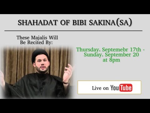 Moulana Sayed Ali Abbas Razawi - Shahadat of Bibi Sakina(sa) - Majlis 3 - Astaana-e-Zehra, NJ