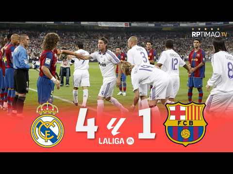 Real Madrid 4 x 1 Barcelona ● La Liga 07/08 Extended Goals & Highlights ᴴᴰ