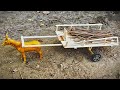 How To Make Horse Cart Creative Ghora Gari How To Make Mini Horse Cart Wooden Horse Cart