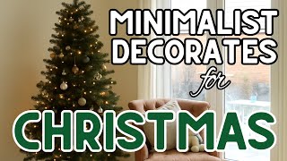 Minimalist Christmas Décor — Without Losing the Magic 🎄✨