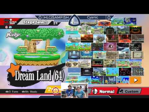 Sm4sh@Mines 43 - HLG|SAMFISH (Villager) Vs. Cyanic (Yoshi) - Winners Round 1