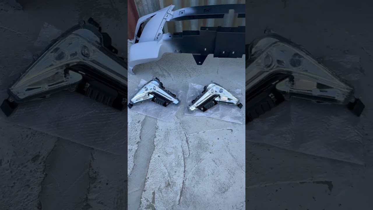 Комплект мини-рестайлинга с модели 2008-2015 на TRD Sport (бампер, фары) Video 1