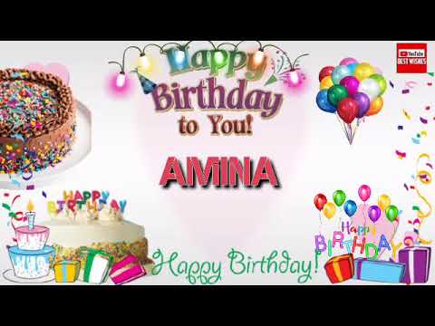 Happy Birthday AMINA _|🎂|_ Birthday Song_|🎂|_Best_Wishes_||