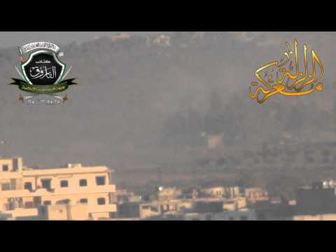 استهداف تحصينات قوات النظام في وادي الضيف في ريف إدلب بواسطة مدفع 122 من قبل كتائب فاروق الشمال