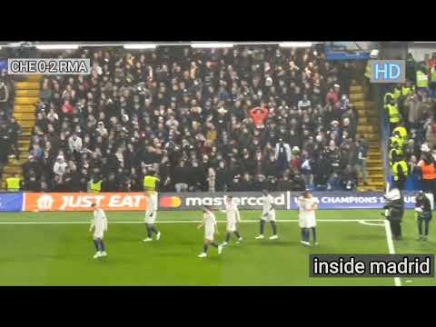 Real madrid fans Chanting for karim benzema  second goal againist chelsea | Champions league | HD