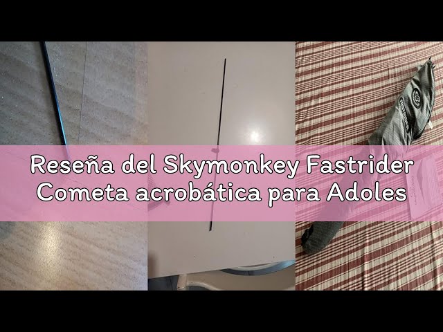 Vídeo relacionado con Skymonkey Fastrider Cometa acrobática para Adolescentes y Adultos, Cometa acrobática de 2 líneas, envergadura: 127cm - Galaxyblue