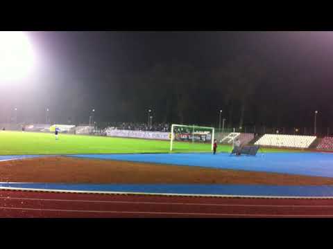 Doping na meczu ŁKS Łomża - Warmia Grajewo (2013)