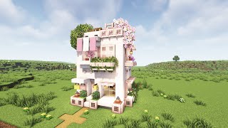 【マインクラフト】昭和レトロな外観の小さなお家の作り方 | How to build a small house with a retro look | Minecraft【マイクラ建築】