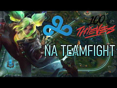 NA TEAMFIGHT - C9 vs 100T | League of Legends Shorts