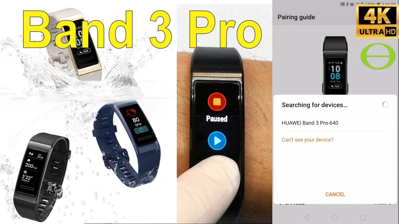 Unboxing and initial review of Huawei Band 3 Pro - how to get started