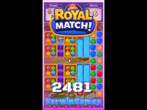 Royal Match Level 2481 - No Boosters Gameplay