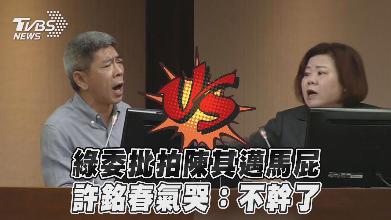 拍陳其邁馬屁? 許銘春怒回綠委「我不幹了可以吧」落淚離場