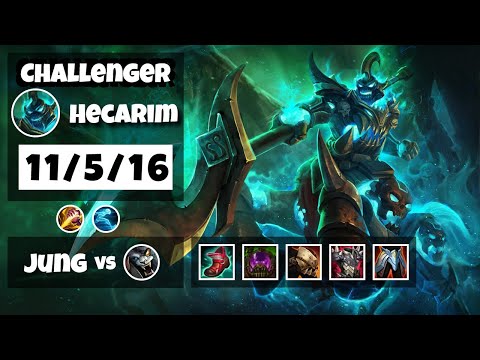 Hecarim vs Rengar EU Challenger JUNGLE (11/5/16) - v11.6