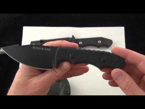 Brous Blades Threat Fixed Blade Knife, D2 Steel limited Run of 300