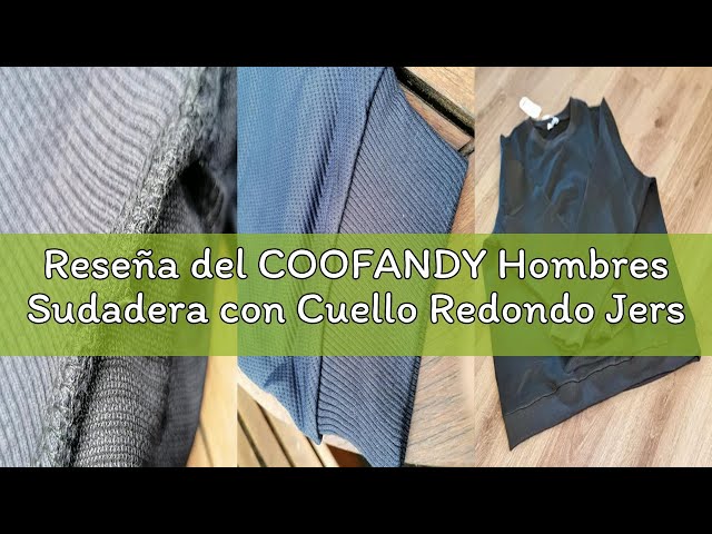 Vídeo relacionado con COOFANDY Hombres Sudadera De Manga Larga Jersey con Cuello Redondo Acanalado Camisa De Larga Mangas Ropa De Trabajo Jersey De Un Solo Color Hombres Tiempo Libre Azul-Violeta M