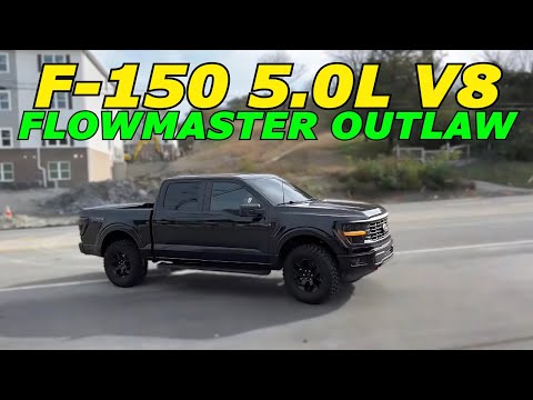 2024 Ford F-150 5.0L V8 Exhaust Sound w/ Flowmaster Outlaw!