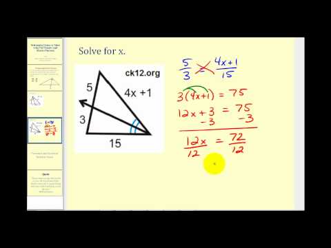 Write a proportion to find the missing measure